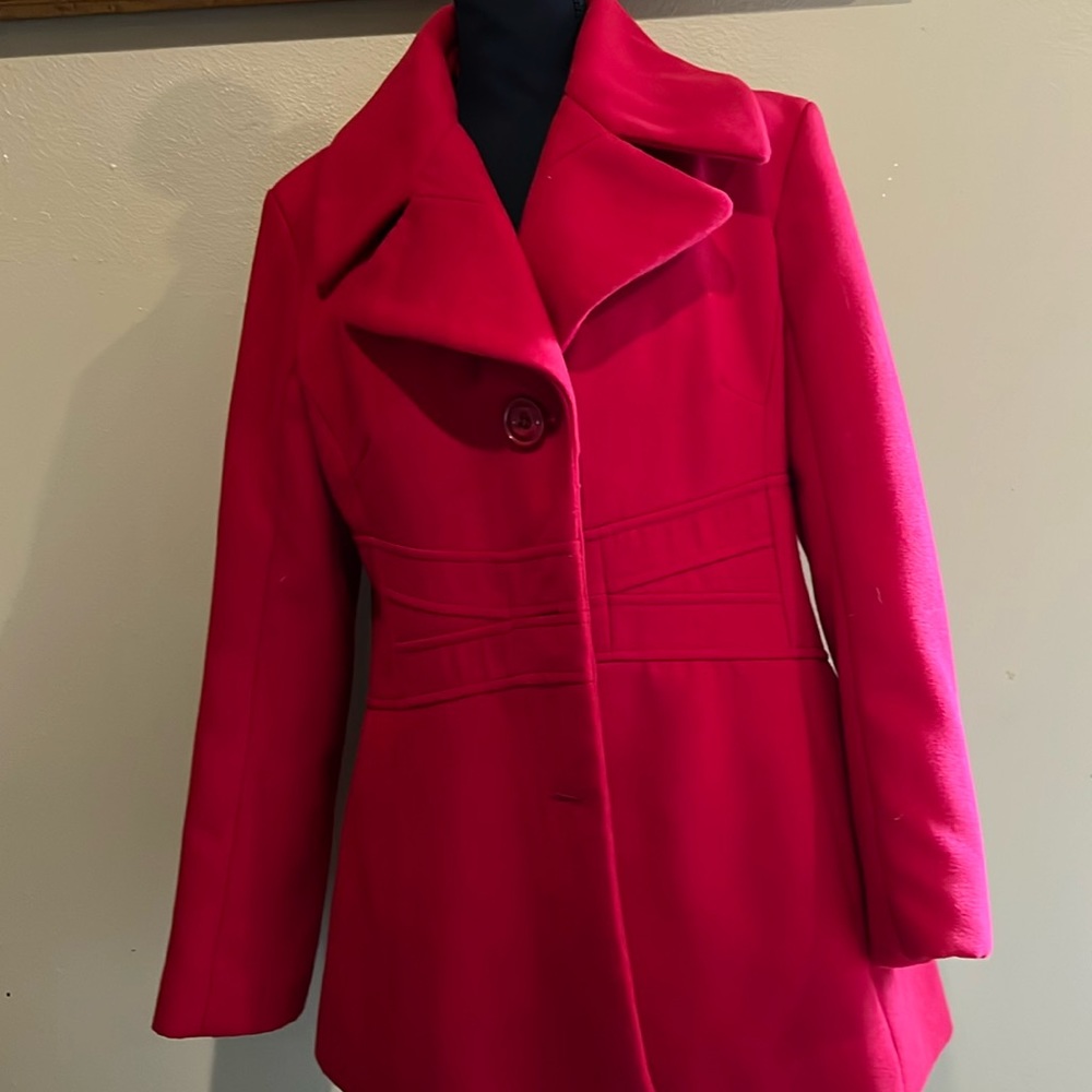 Red WooL Jacket by Jessica Simpson